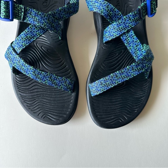 Chaco Blue Green Zvolv Adjustable Hiking Sandals - Picture 3 of 10